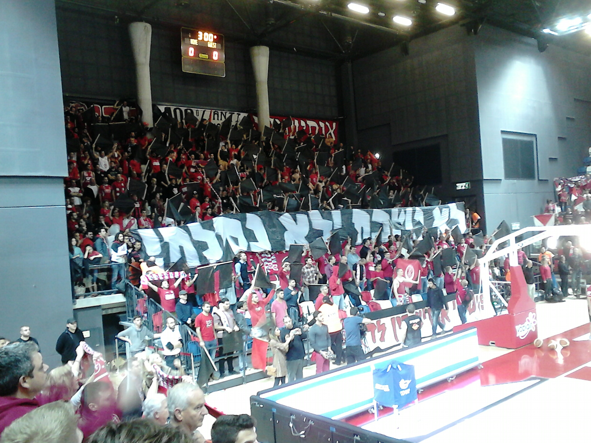 האוהדים לא שוכחים את תחילת הדרך. צילום: אילון סלוס