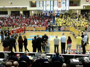 לפני המשחק - גמר ליגת התיכוניים